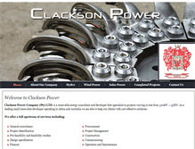 Tablet Screenshot of clacksonpower.com